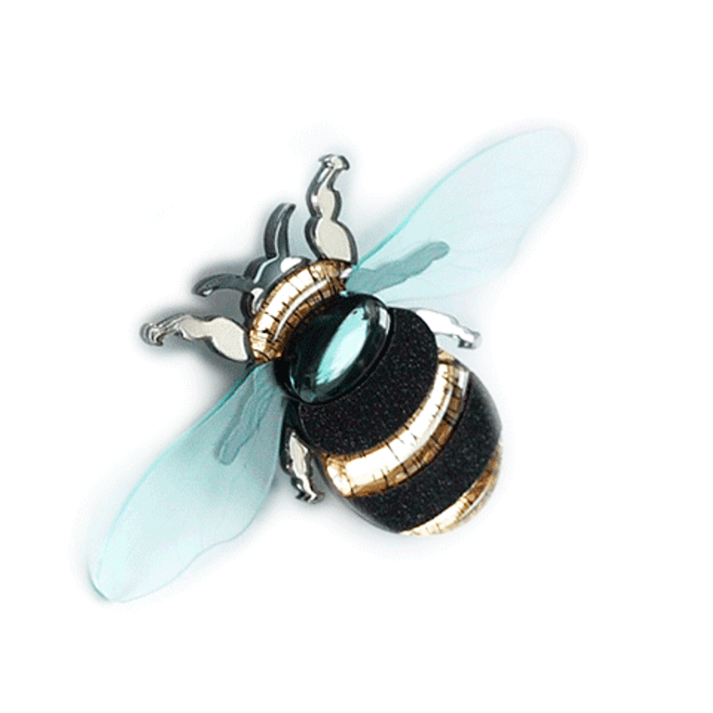 Шмель / Bumblebee,  brooch, Black