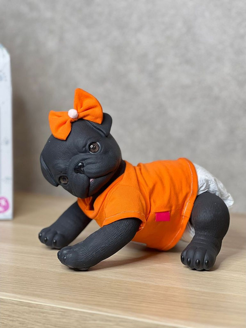 Игрушка мягконабивная 35см AniReal Бульдог (60101)