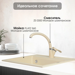 Кухонный смеситель ZIGMUND & SHTAIN ZS0300 молодое шампанское