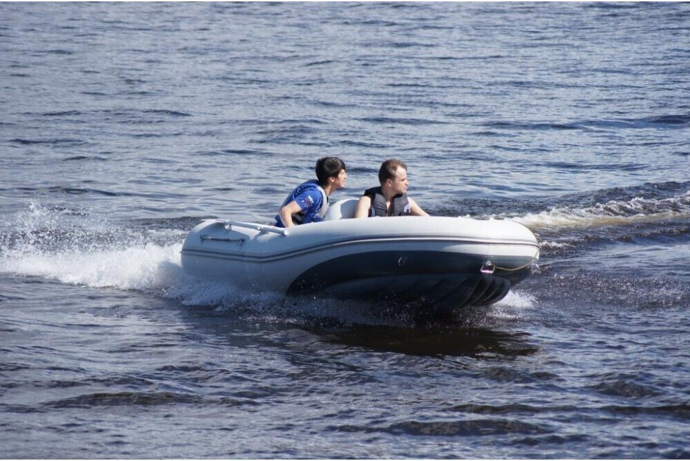 Надувная ПВХ-лодка BADGER Air Line 420, Серый