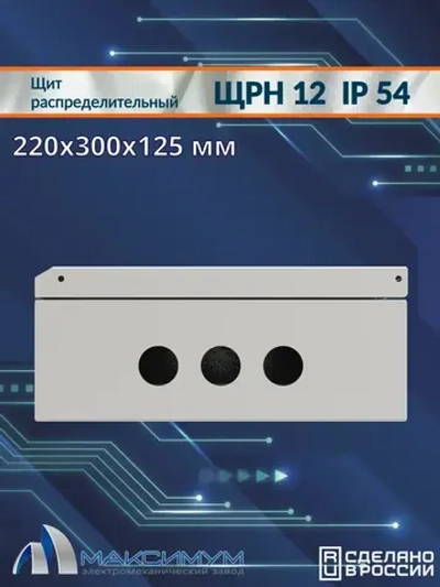 Корпус щита распределительного навесного ЩРН-12 (220х300х125) IP54 , металл