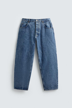 ZARA X CHAMPION ® ДЖИНСЫ СВОБОДНОГО КРОЯ, ВЫЦВЕТШИЙ СИНИЙ