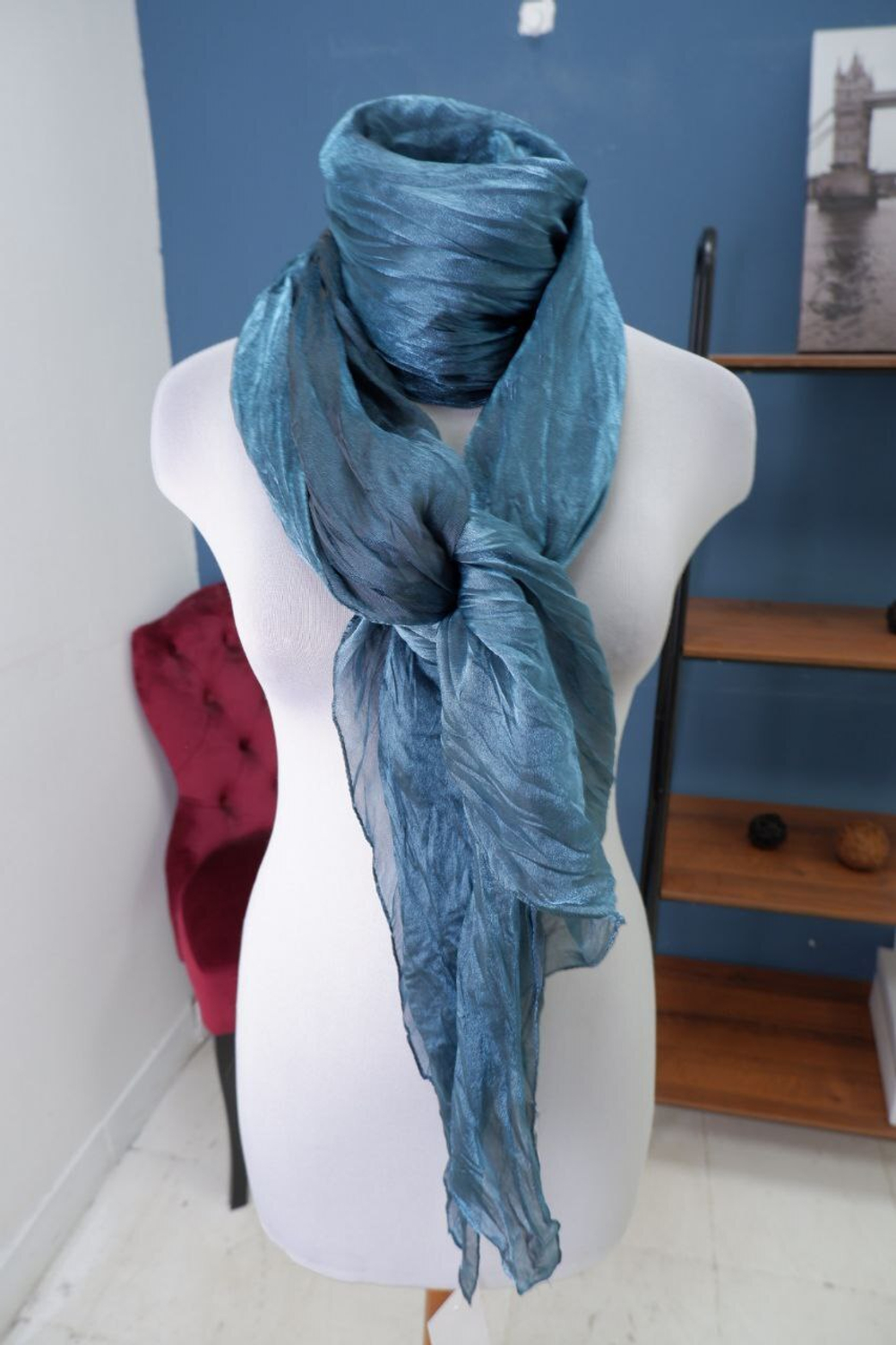 Шарф блестящий