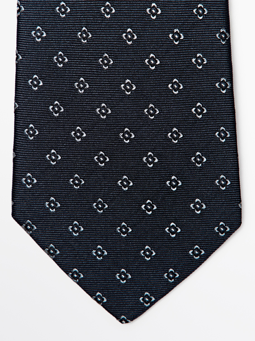 Massimo Dutti Галстук из 100% шелка, темно-синий