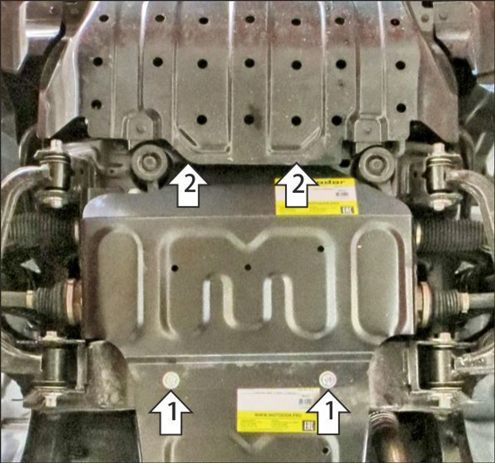 Защита картера двигателя. 2 мм, Сталь. для Jac T9 2024-н.в., Motodor.78316