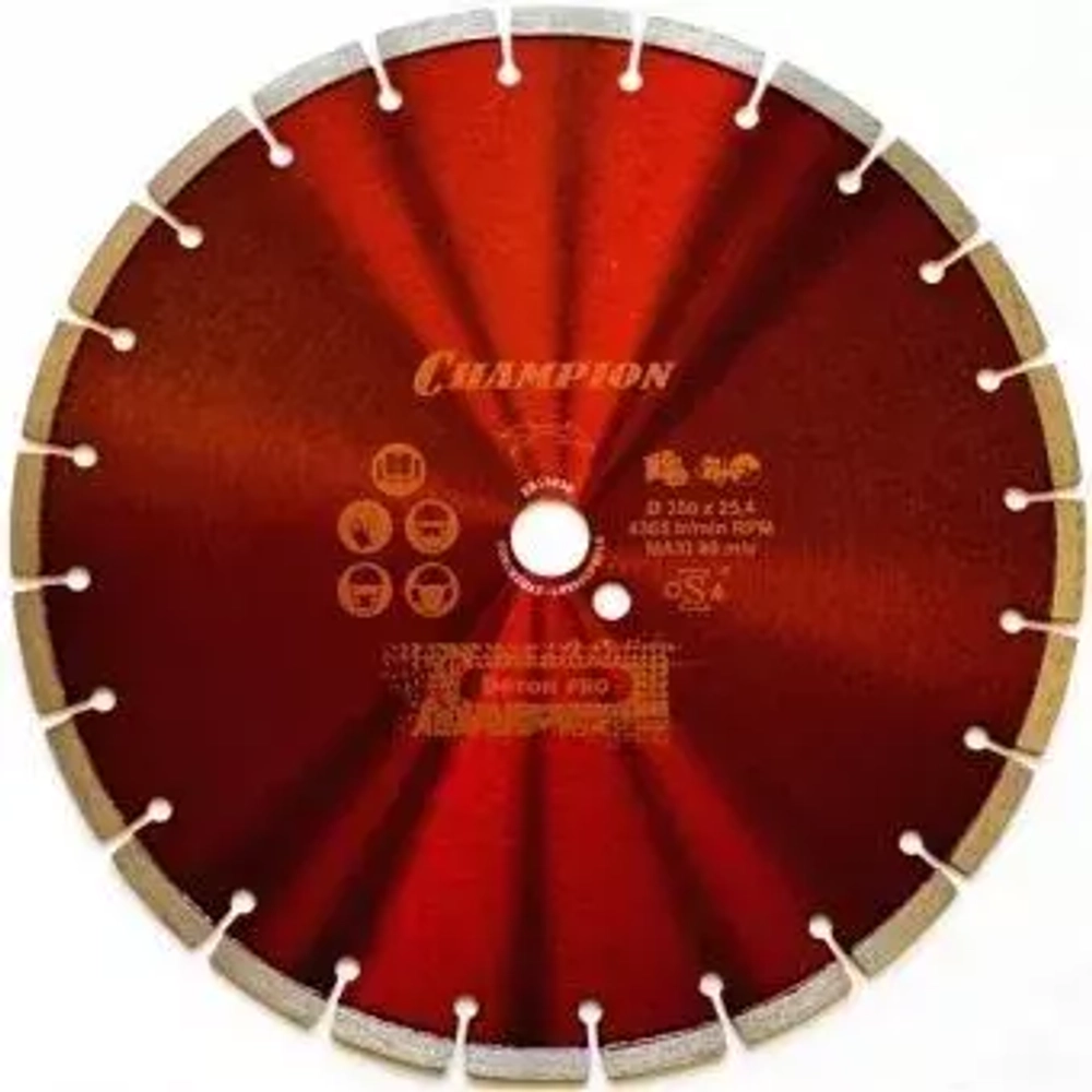 Диск алмазный CHAMPION бетон ST 300/25,4/10 Concremax (старый бетон ,ж/б с наполн.сред.тв)