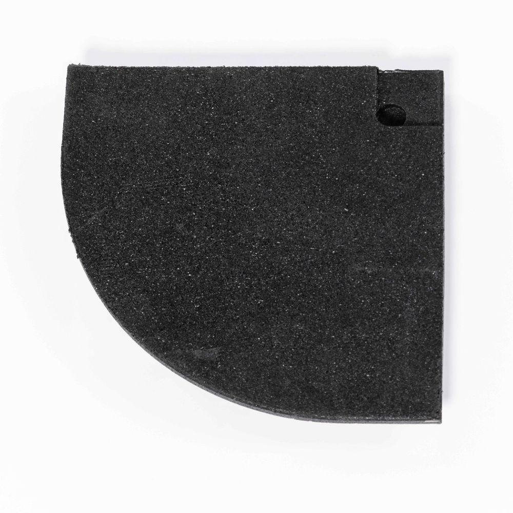 Бордюр резиновый угловой (Sport Рlit Premium) 200x200x20 мм PROFI-FIT