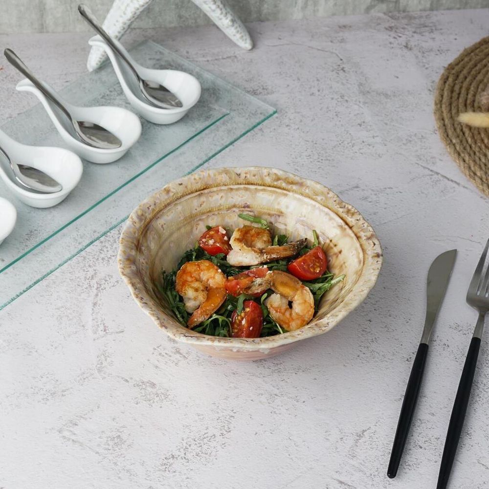 Салатник 450 мл d 17,5 см h7,5 см Pearl Coral Flower Frutti di Mare P.L. [4]