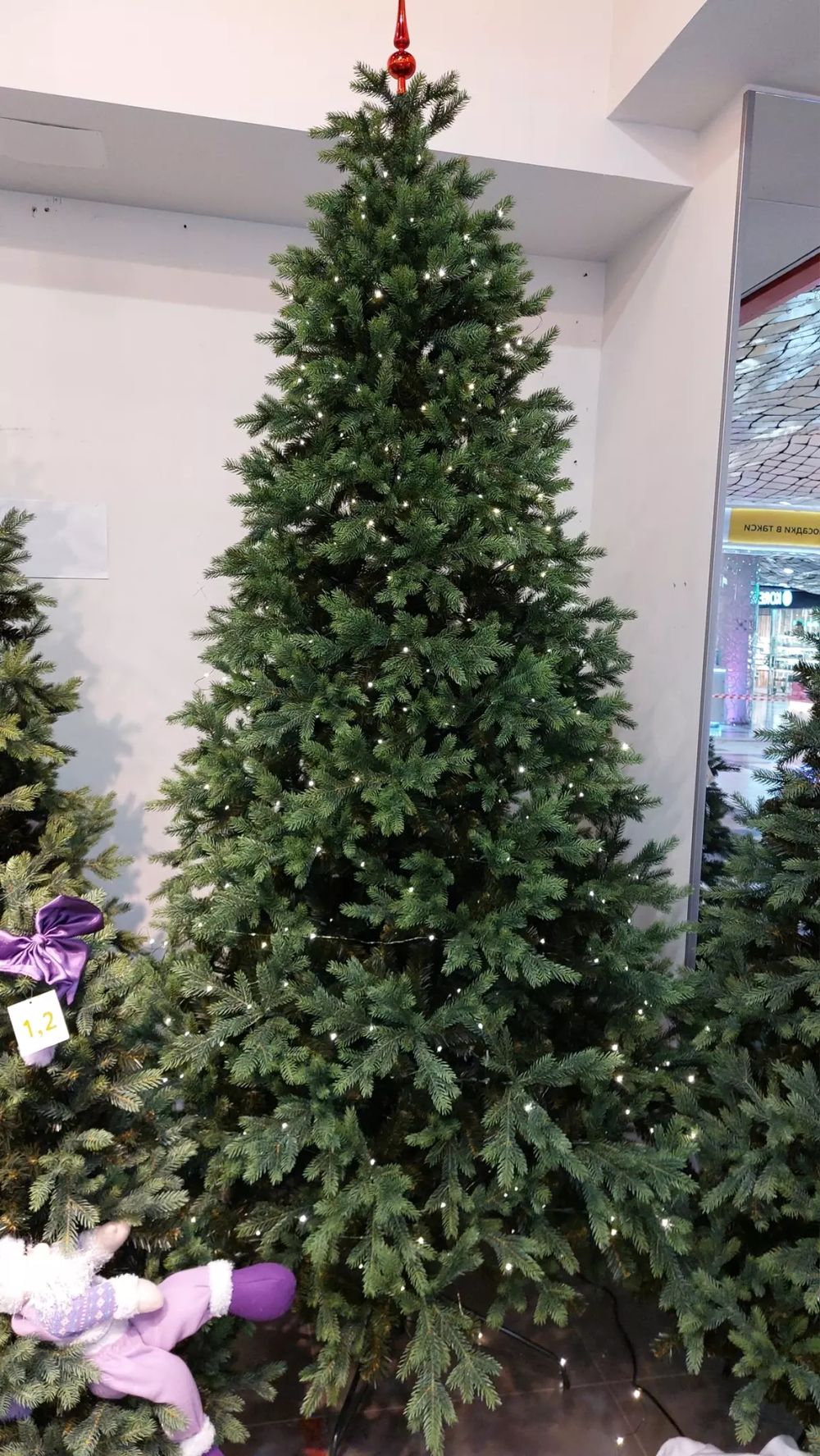 елка премиум "Грацио" (литая+пвх) высота 3м