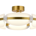 SL1304.302.45 Светильник потолочный ST-Luce латунь/белый LED 1*45W 3000K ETOILE