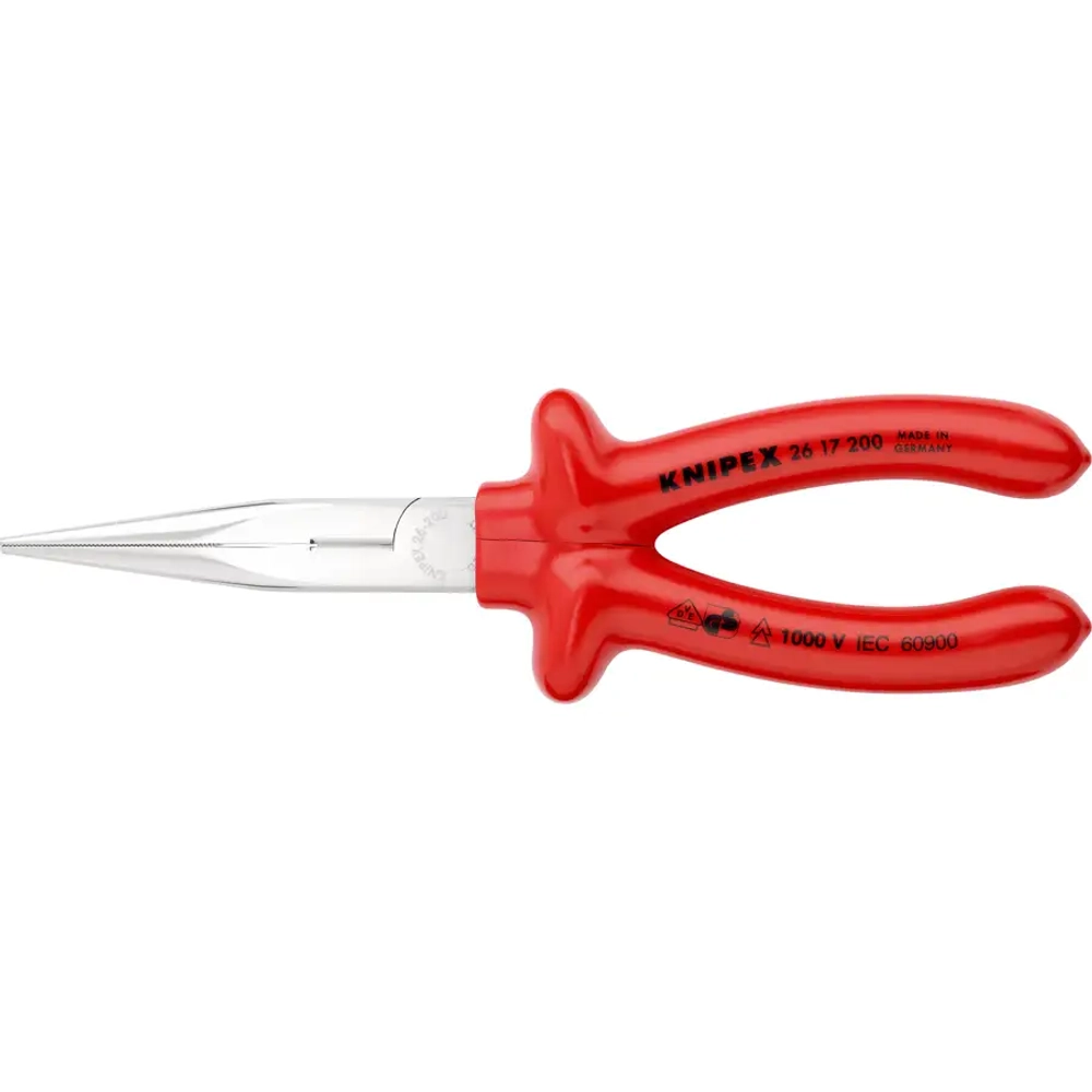 Длинногубцы хромированные 200 мм Knipex 26 17 200