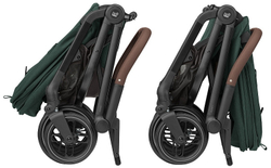 Детская коляска Maxi-Cosi Leona2 Oria 3 в 1 с автокреслом CabrioFix Essential graphite 1204403110 Twillic Green/1507750111 Essential Graphite