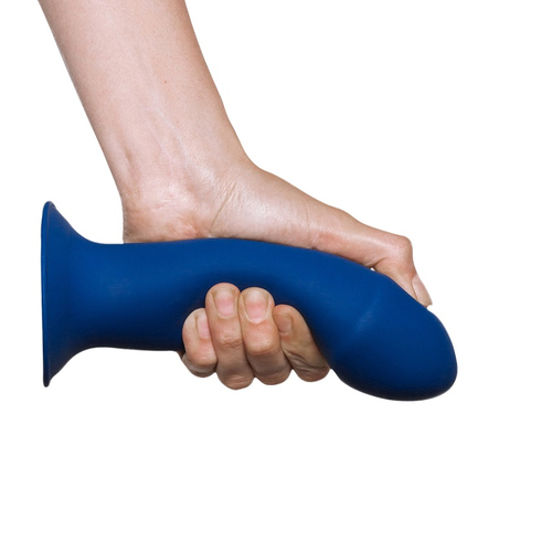 Синий фаллоимитатор двойной плотности 17,7см Adrien Lastic Hitsens 1