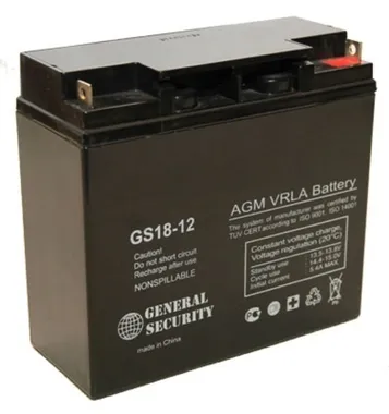 Аккумуляторы GENERAL SECURITY GS18-12 - изображение 1 Аккумуляторы GENERAL SECURITY GS18-12 - фото 1