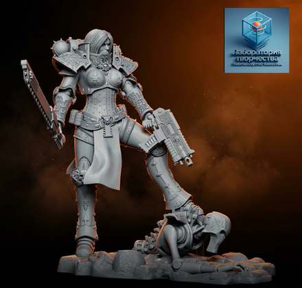 Фигурка, Боевые Сёстры Адепта Сороритас, Warhammer 40 000, высота фигурки 17 см