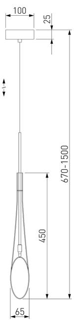Подвесной светильник Eurosvet Folio 50224/1 прозрачный