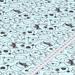 Кулирная гладь с рисунком, 100% хлопок, 150 гр/м2, 185 см