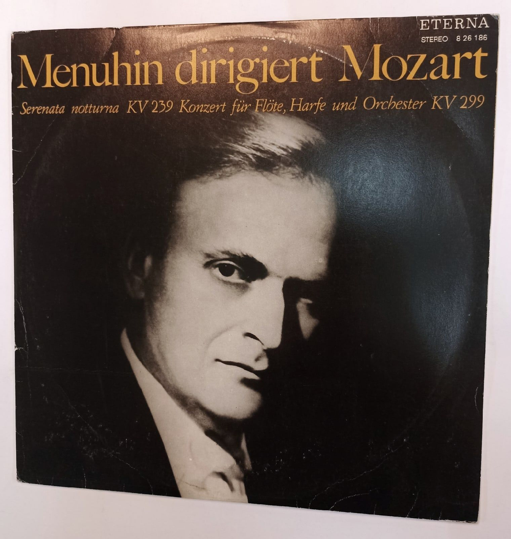 Винтажная виниловая пластинка Menuhin dirigiert Mozart Menuhin Иегуди Менухин Dirigiert Mozart Моцарт (GDR 1980)