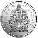 50 центов  "Герб" 2017 год. UNC