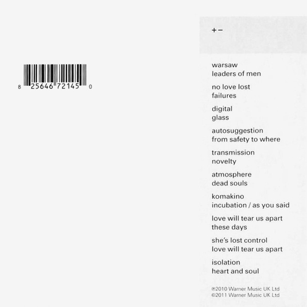 Joy Division / + - Singles: 1978-80 (10CD)
