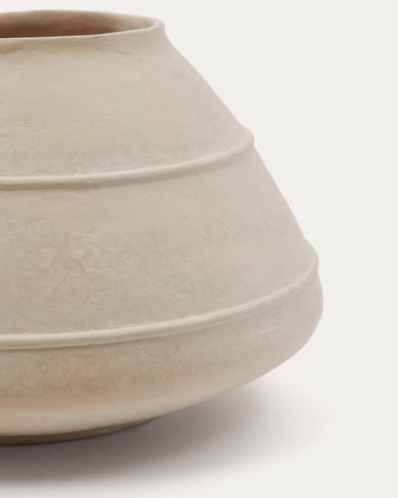 Ваза из папье-маше Sylan белого цвета, 40 см