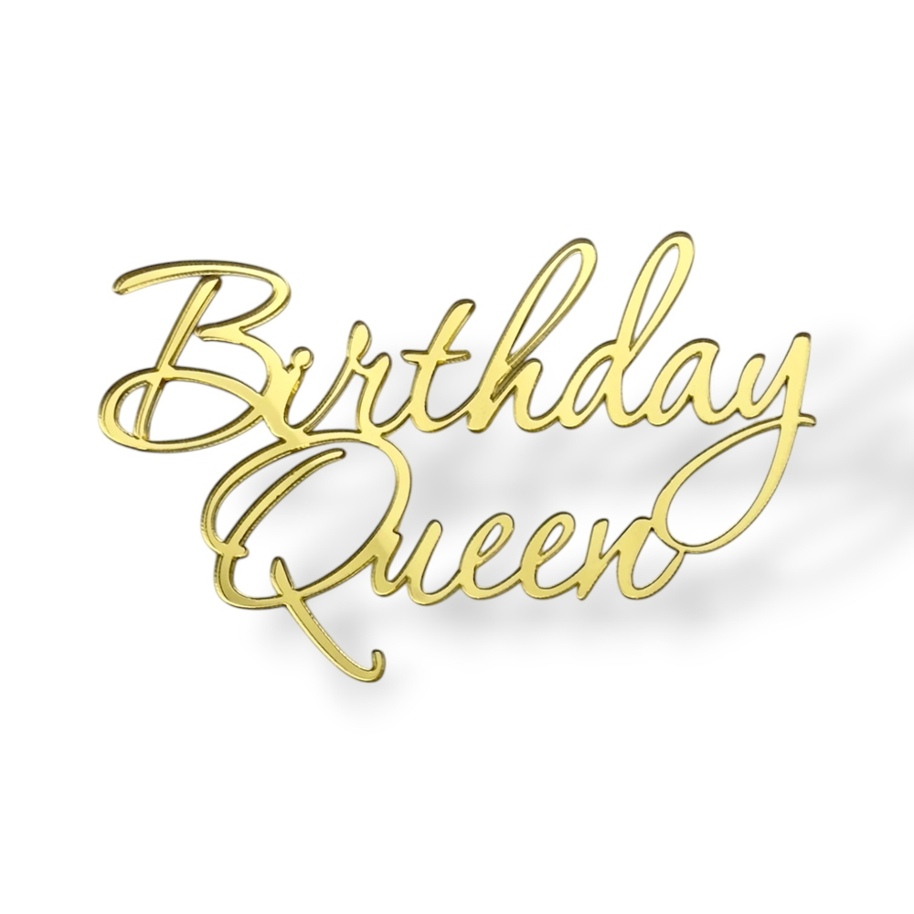 Топпер На Торец "Birthday Queen" 10см ТН6224 акрил