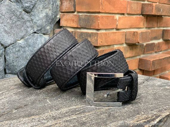 Мужской ремень из питона AC-80