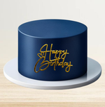 Топпер фронтальный Happy Birthday акрил №4 с сердечком