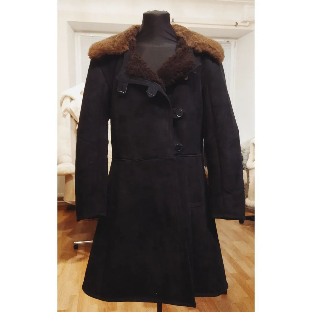 Бекеша, мужская дубленка из натуральной овчины ГОСТ: 7416-73 чёрная