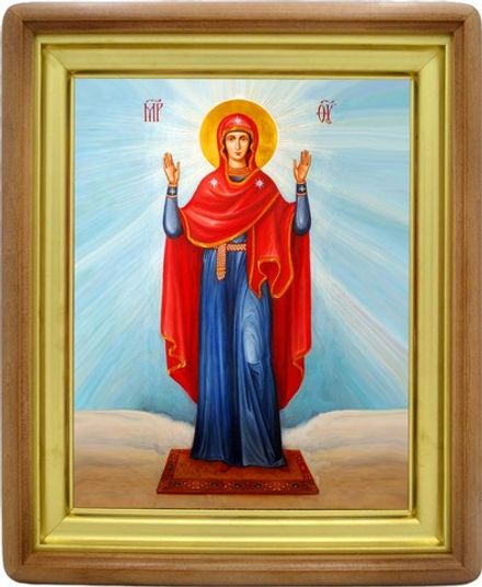 Нерушимая стена. Икона Божьей Матери на холсте.