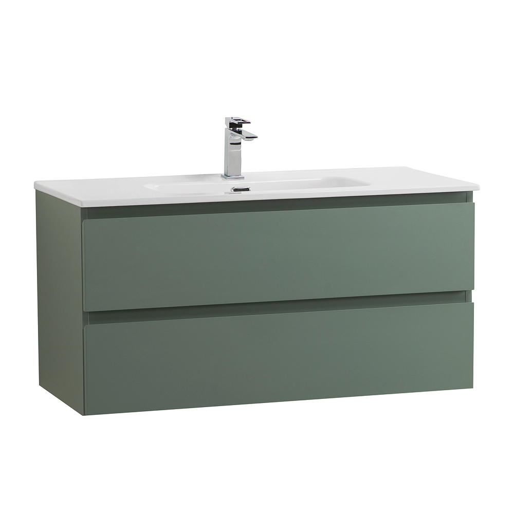 Тумба с раковиной подвесная BelBagno KRAFT-1000-2C-SO-VO Еловый матовый, раковина белая BB1000ETL