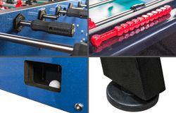 Настольный футбол (кикер) «Milan» (144 х 75,6, х 90 см, сине-черный)