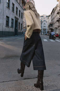 ZARA КУРТКА С ПОДПЛЕЧНИКАМИ И ПЕТЛИЦАМИ, БЕЖЕВЫЙ