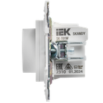 SKANDY Термостат электронный с индикацией SK-T01W арктический белый IEK