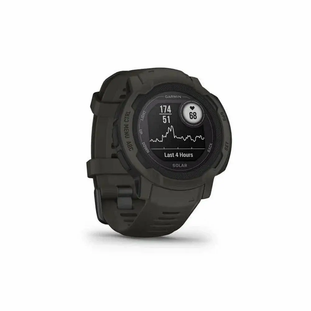 Умные часы Garmin Instinct 2 Solar, графитовый (Graphite)