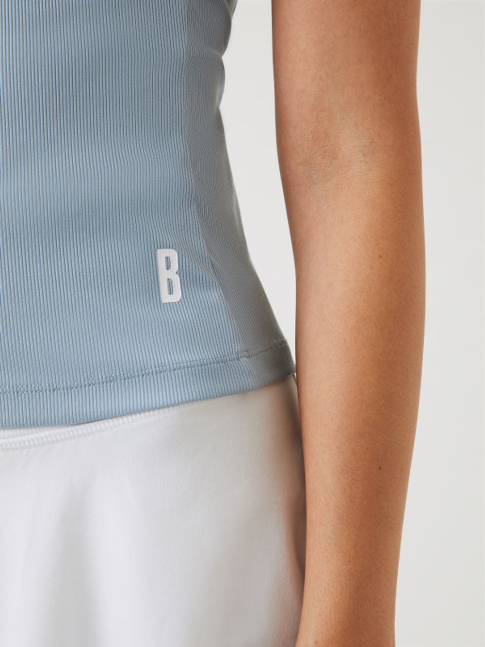 Женский топ теннисный Björn Borg Ace Rib Tank Pocket - dusty blue