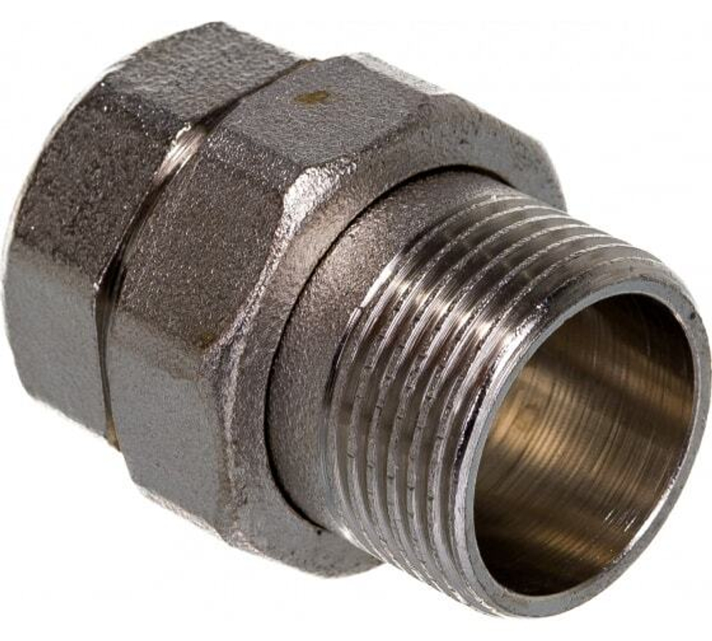 Американка НИКЕЛЬ разъем прям. 15 г-ш (1/2 г-ш)