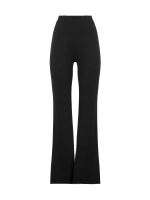 Брюки клеш от колена трикотажные