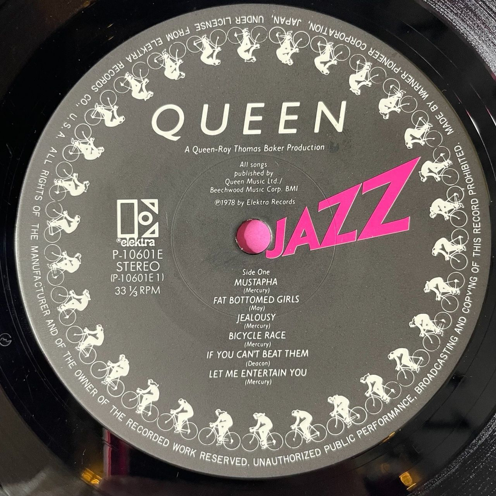 Винтажная виниловая пластинка LP Queen Jazz (Japan 1978) (No Obi) (Poster) Don't Stop Me Now