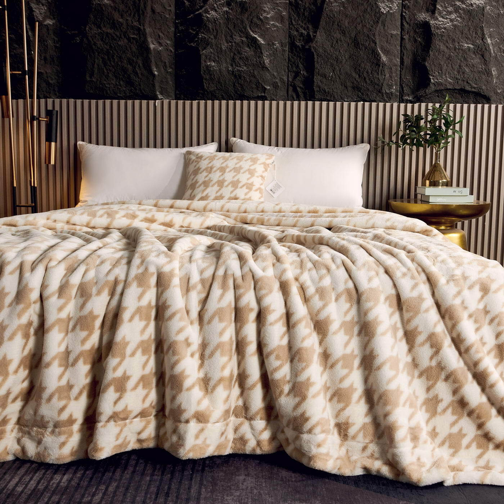 Плед 160x220 Sofi De MarkO Эрнесто светло-бежевый