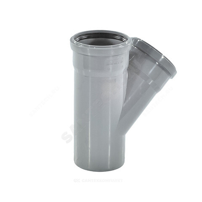 Тройник PP-H серая HT HTEA Дн 110х110х67гр б/нап в/к Ostendorf 115300