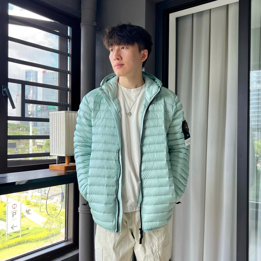 Пуховик Stone Island Loom Woven Down Chambers