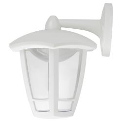 Садово-парковый светильник ЭРА ДБУ 07-8-006 Дели 3 белый 6 гранный настенный IP44 светодиодный 8Вт 3000K