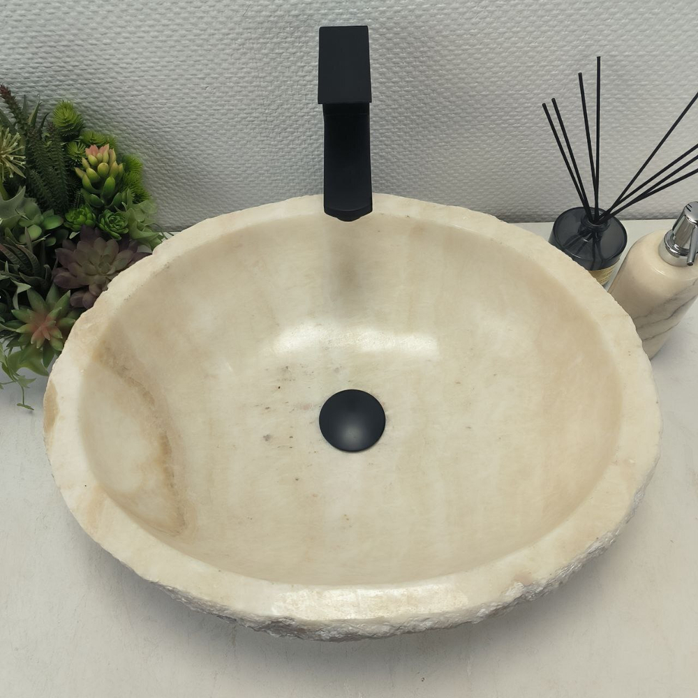 Раковина из оникса Erozy White EO-62525 51*41*15 0104