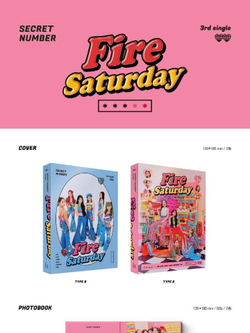 Альбом SECRET NUMBER - Fire Saturday 3rd Single Album STANDARD Edition 2 Version SET