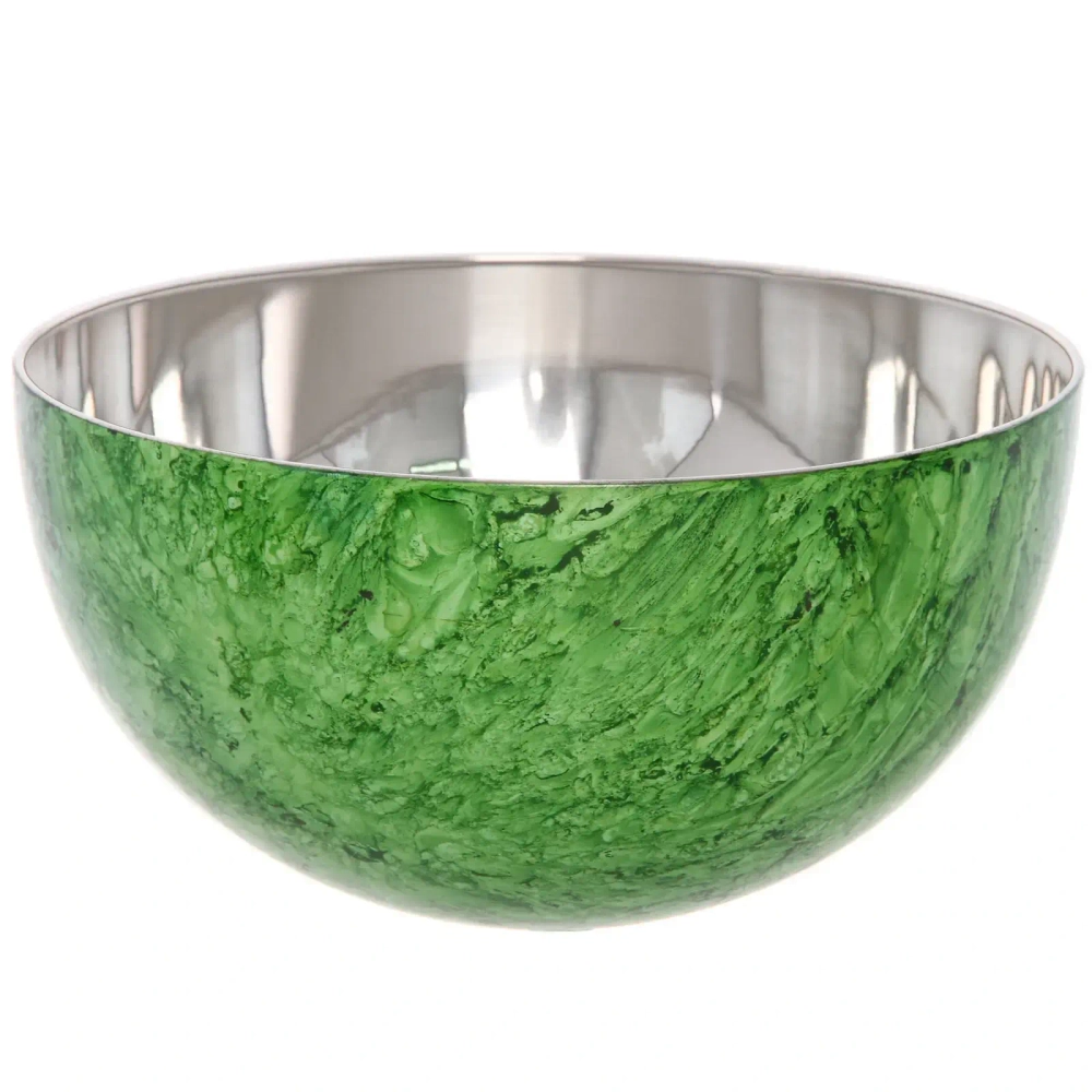 Салатник из нержавеющей стали 2л 20*10см цветное покрытие «гранит»