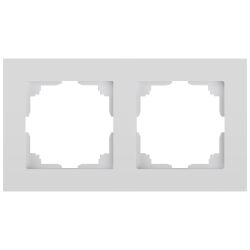 Рамка для розеток и выключателей Intro Accent 6-502-01 на 2 поста, СУ, белый