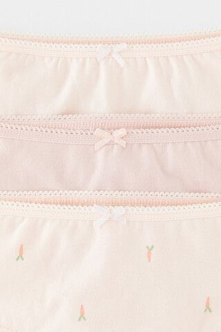 трусы/ уп  для девочки  К 1964-3уп/бл.персиковый,пыльный персик,морковки