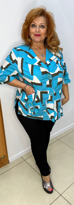 Короткий коттоновый жакет-пиджак