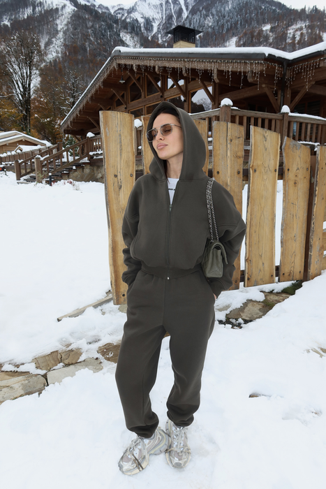 джоггеры sporty warm, хаки